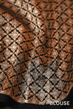 Purdah | Handwoven Black Banarasi Katan Soft Silk Saree