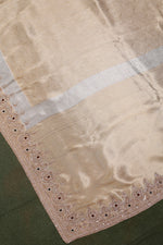 Designer Silver & Gold Tissue Silk Saree