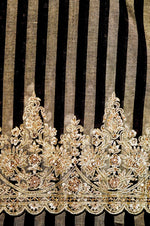 Designer Black Tissue Silk Saree