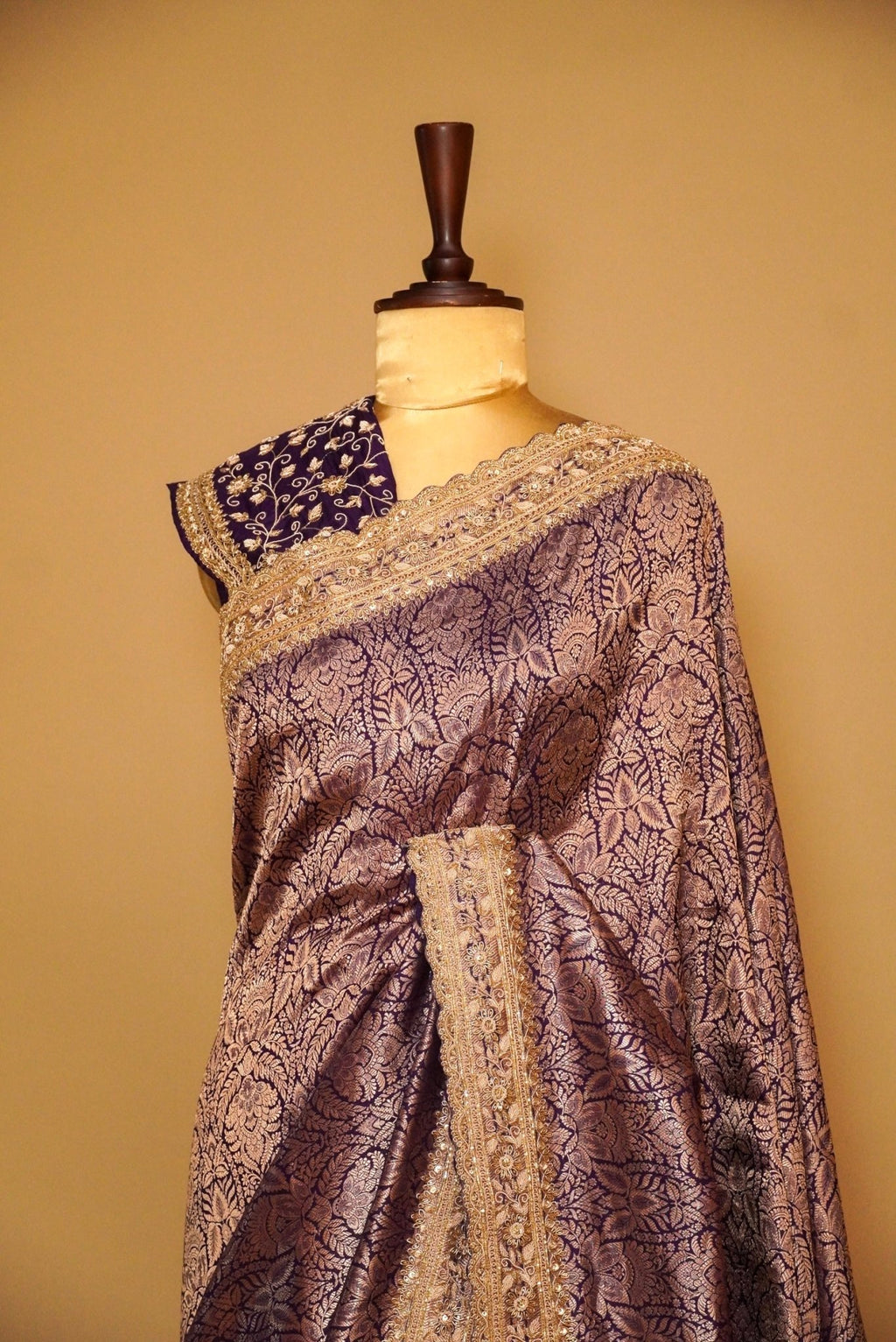 Handwoven Pink Banarasi Katan Silk Saree