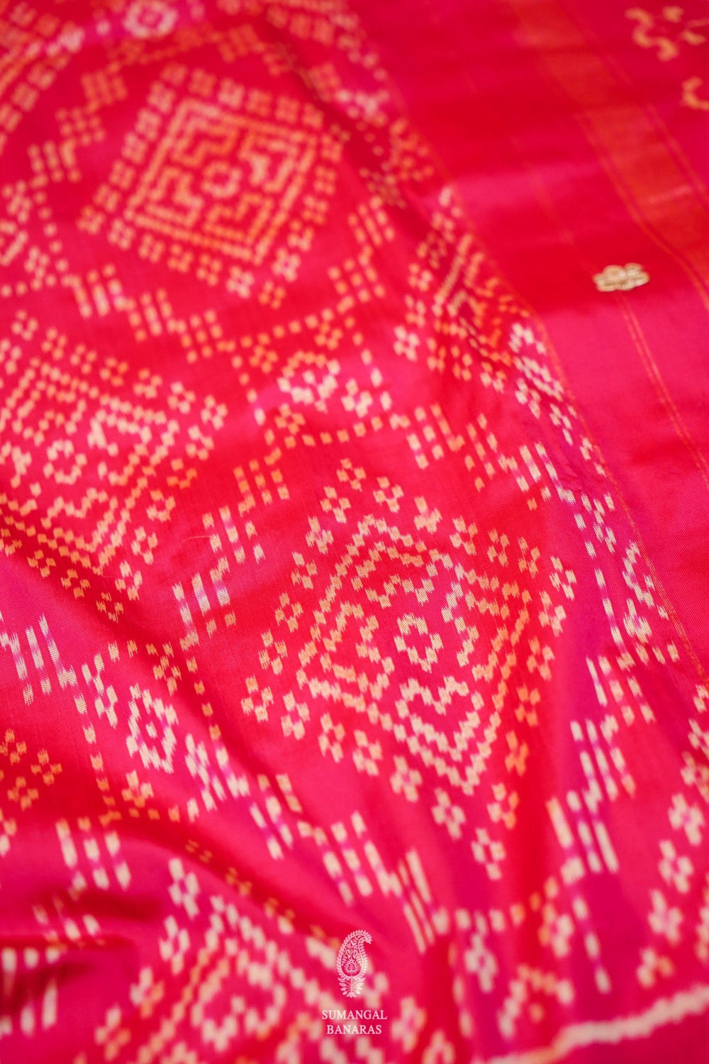 Handwoven Pink Banarasi Katan Silk Saree