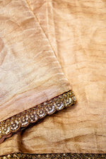 Handwoven Golden Designer Tissue Silk Saree