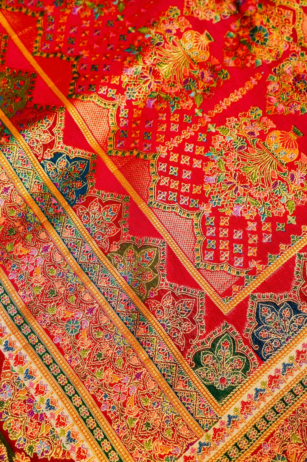 Banarasi Beige Blended Moonga Silk Saree