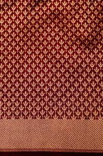Banarasi Maroon Blended Katan Silk Saree