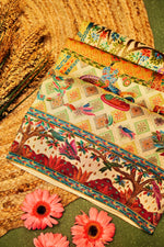 Banarasi Cream Blended Moonga Silk Saree
