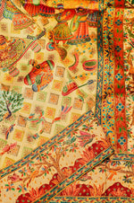 Banarasi Cream Blended Moonga Silk Saree