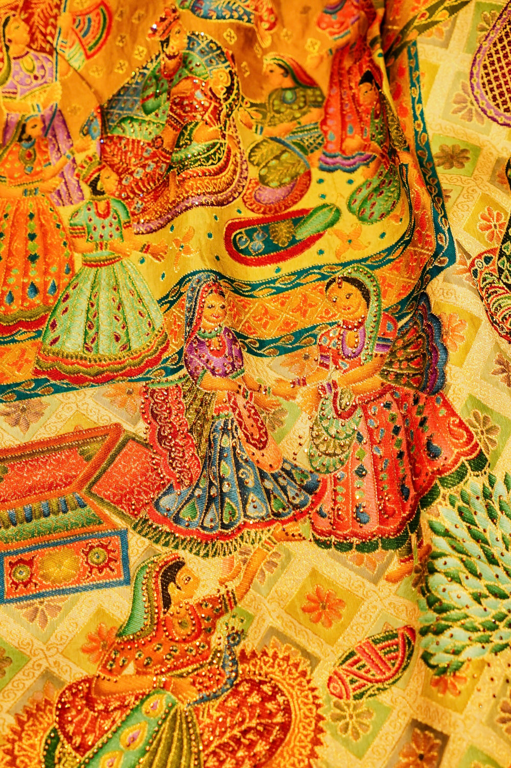 Banarasi Cream Blended Moonga Silk Saree