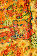 Banarasi Cream Blended Moonga Silk Saree