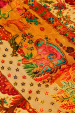 Banarasi Cream Blended Moonga Silk Saree