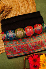 Banarasi Black Blended Moonga Silk Saree