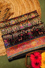 Banarasi Black Blended Moonga Silk Saree