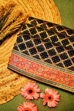 Banarasi Black Blended Moonga Silk Saree