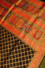 Banarasi Black Blended Moonga Silk Saree
