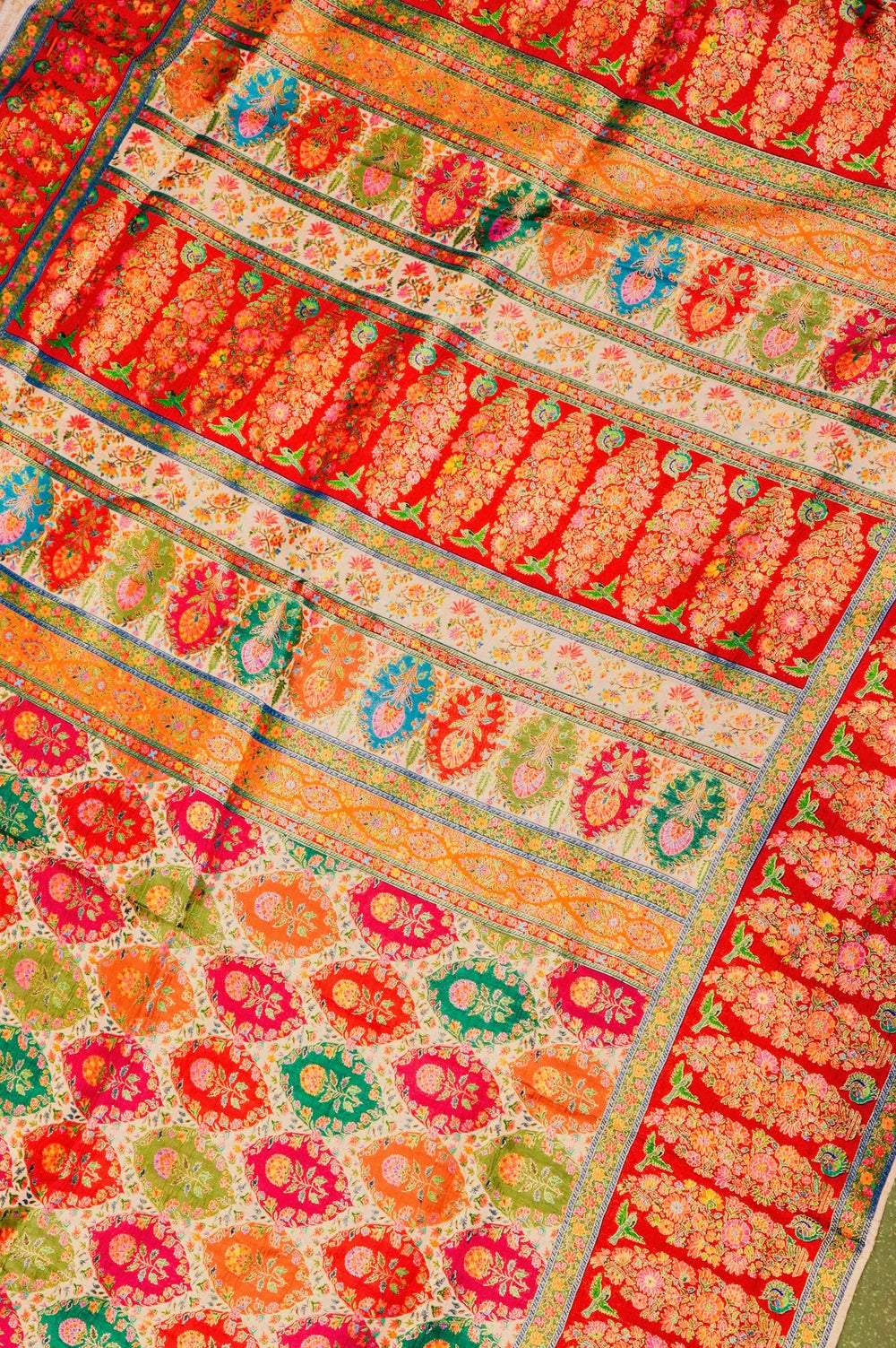 Banarasi Multi Color Blended Moonga Silk Saree