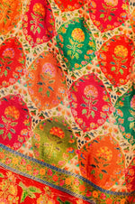 Banarasi Multi Color Blended Moonga Silk Saree