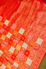 Banarasi Multi Color Blended Moonga Silk Saree