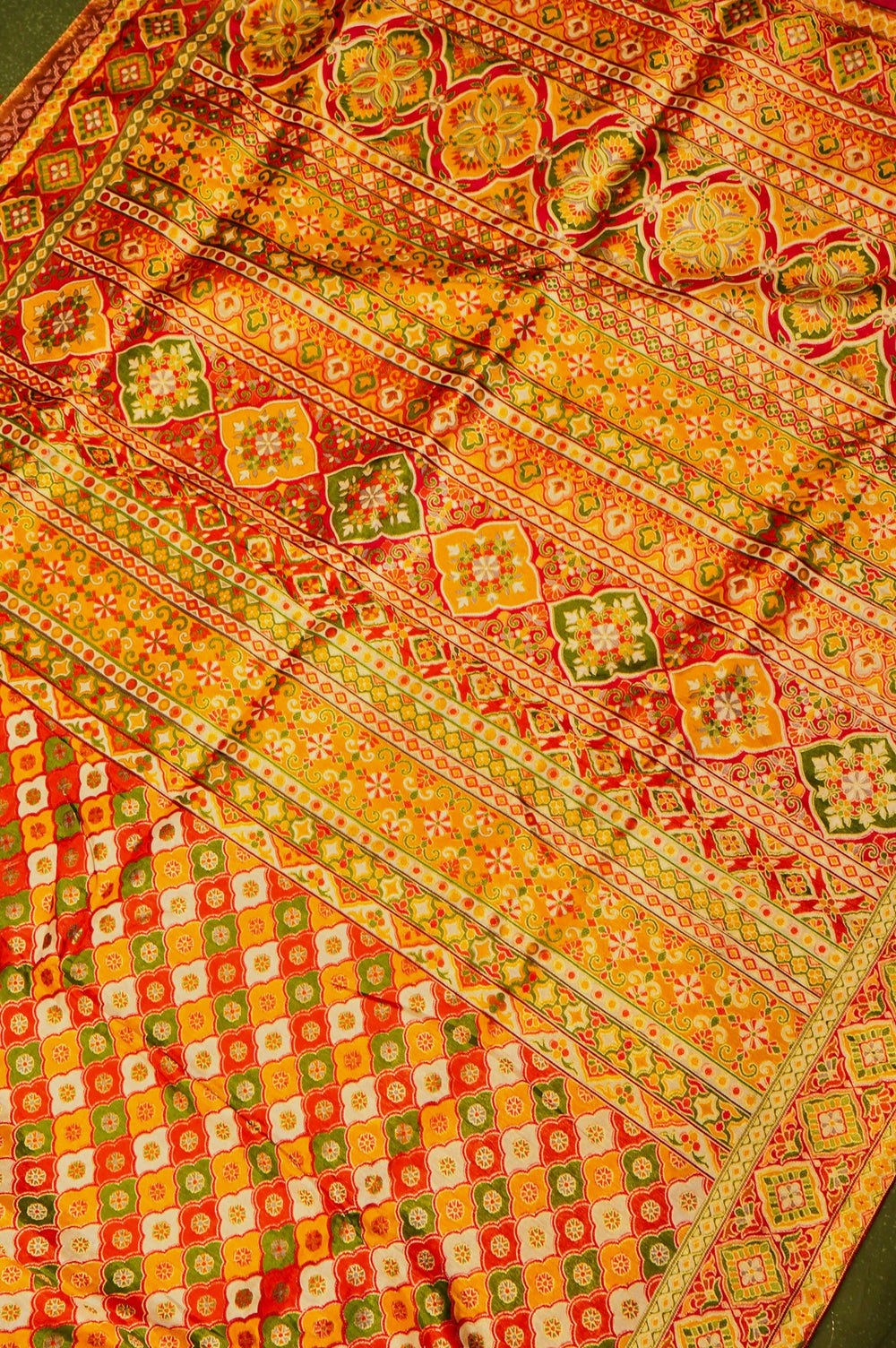 Banarasi Multi Color Blended Moonga Silk Saree