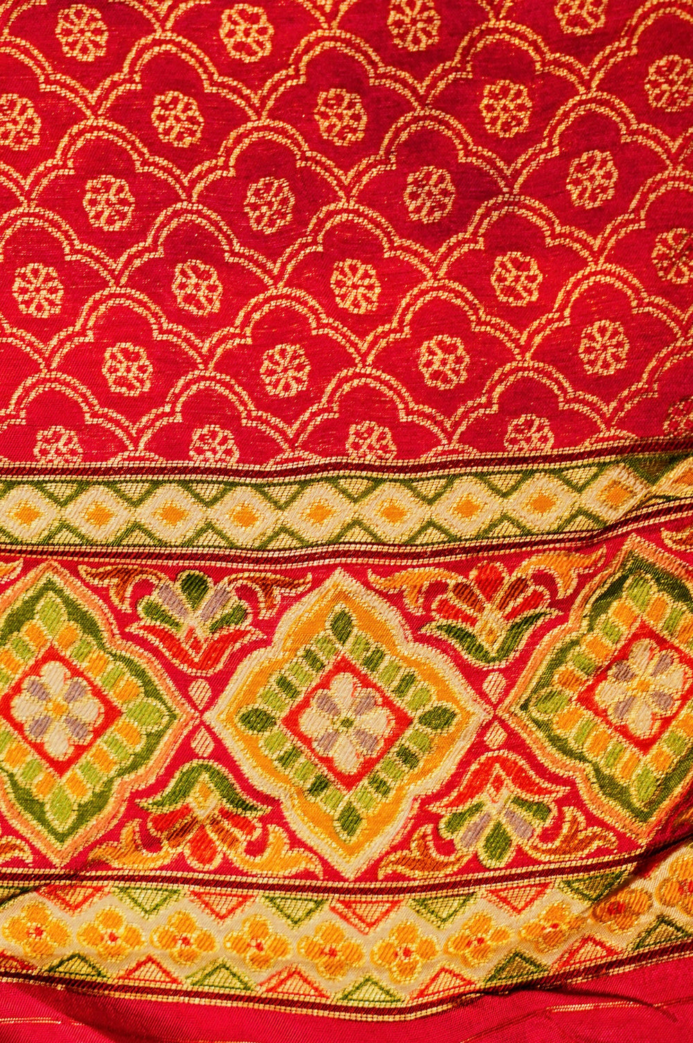 Banarasi Multi Color Blended Moonga Silk Saree