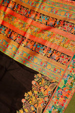 Banarasi Black Blended Moonga Silk Saree