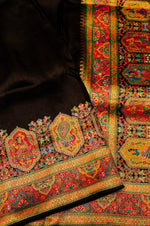 Banarasi Black Blended Moonga Silk Saree