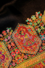 Banarasi Black Blended Moonga Silk Saree