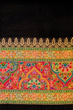 Banarasi Black Blended Moonga Silk Saree