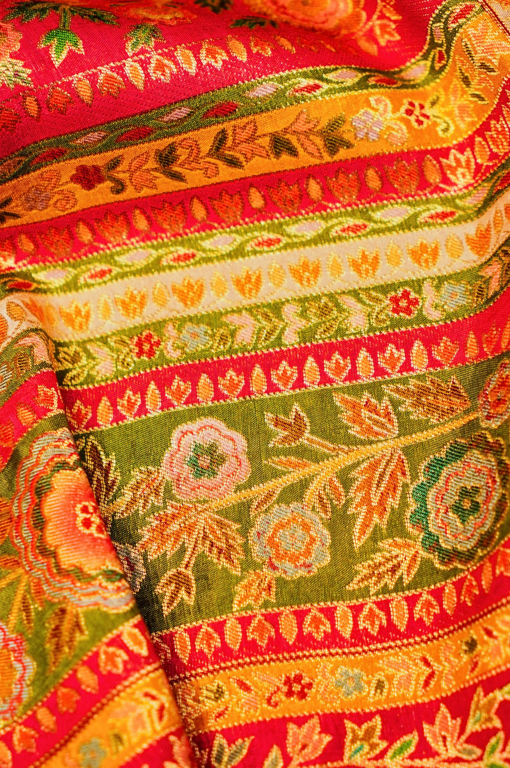 Banarasi Multi Color Blended Moonga Silk Saree