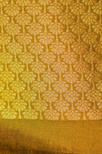 Banarasi Mustard Blended Moonga Silk Saree