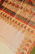 Banarasi Off White Blended Moonga Silk Saree