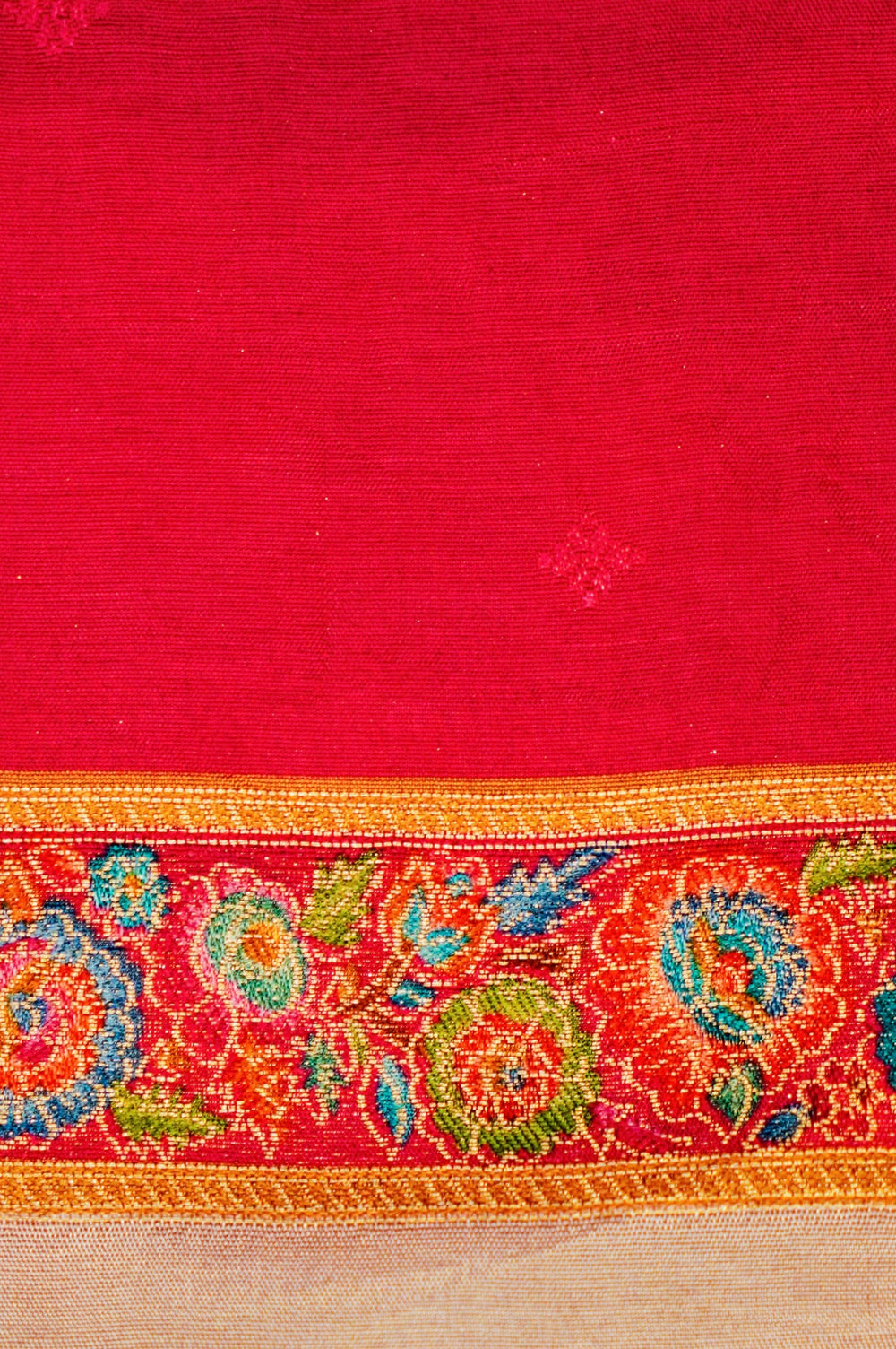 Banarasi Off White Blended Moonga Silk Saree
