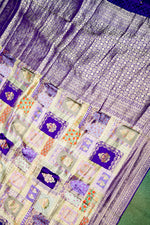 Banarasi Purple Blended Moonga Silk Saree