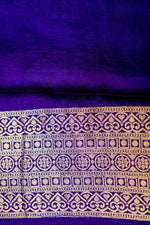 Banarasi Purple Blended Moonga Silk Saree