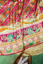 Banarasi Rani Pink Blended Moonga Silk Saree