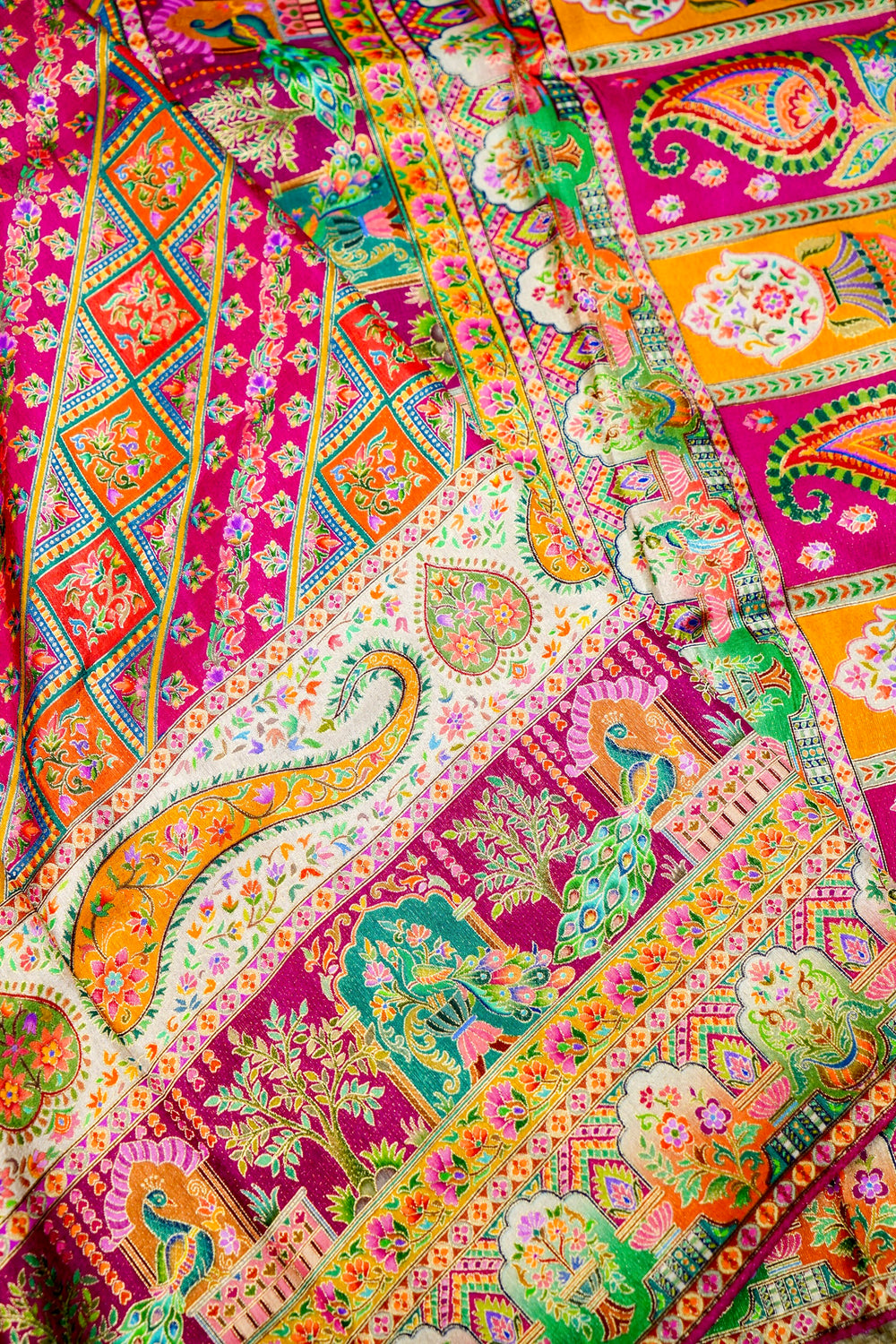 Banarasi Rani Pink Blended Moonga Silk Saree