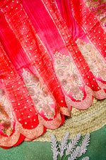 Banarasi Reddish Pink Blended Moonga Silk Saree