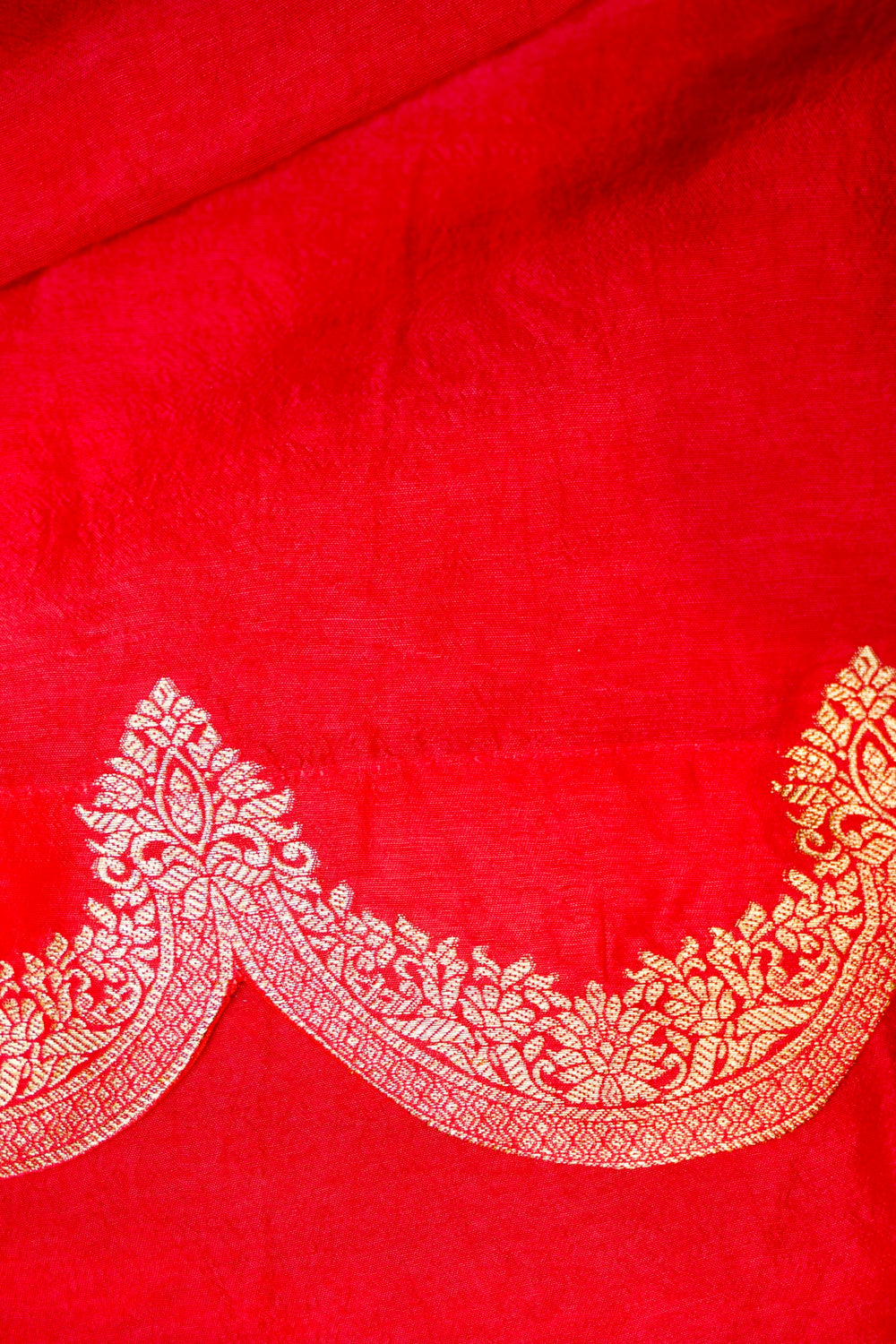 Banarasi Reddish Pink Blended Moonga Silk Saree