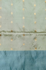 Vantara | Handwoven Light Grey Banarasi Katan Silk Saree