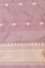 Vantara | Handwoven Baby Pink Banarasi Katan Silk Saree