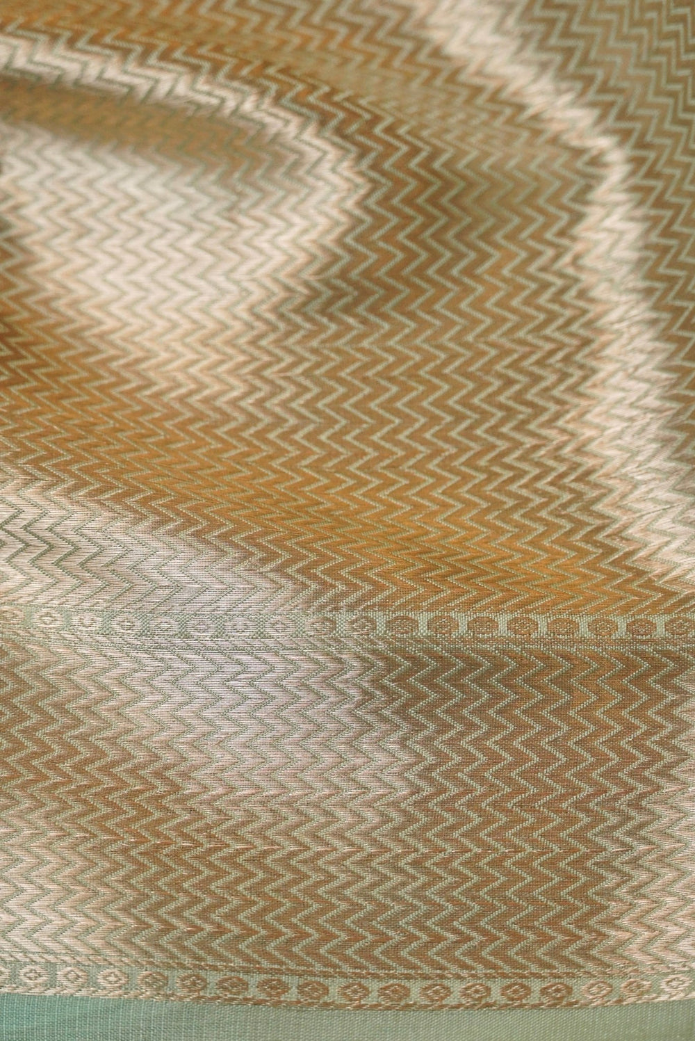 Bunkar | Handwoven Silver Banarasi Tissue Silk Saree