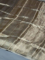 Handwoven Golden Banarasi Tissue Silk Saree
