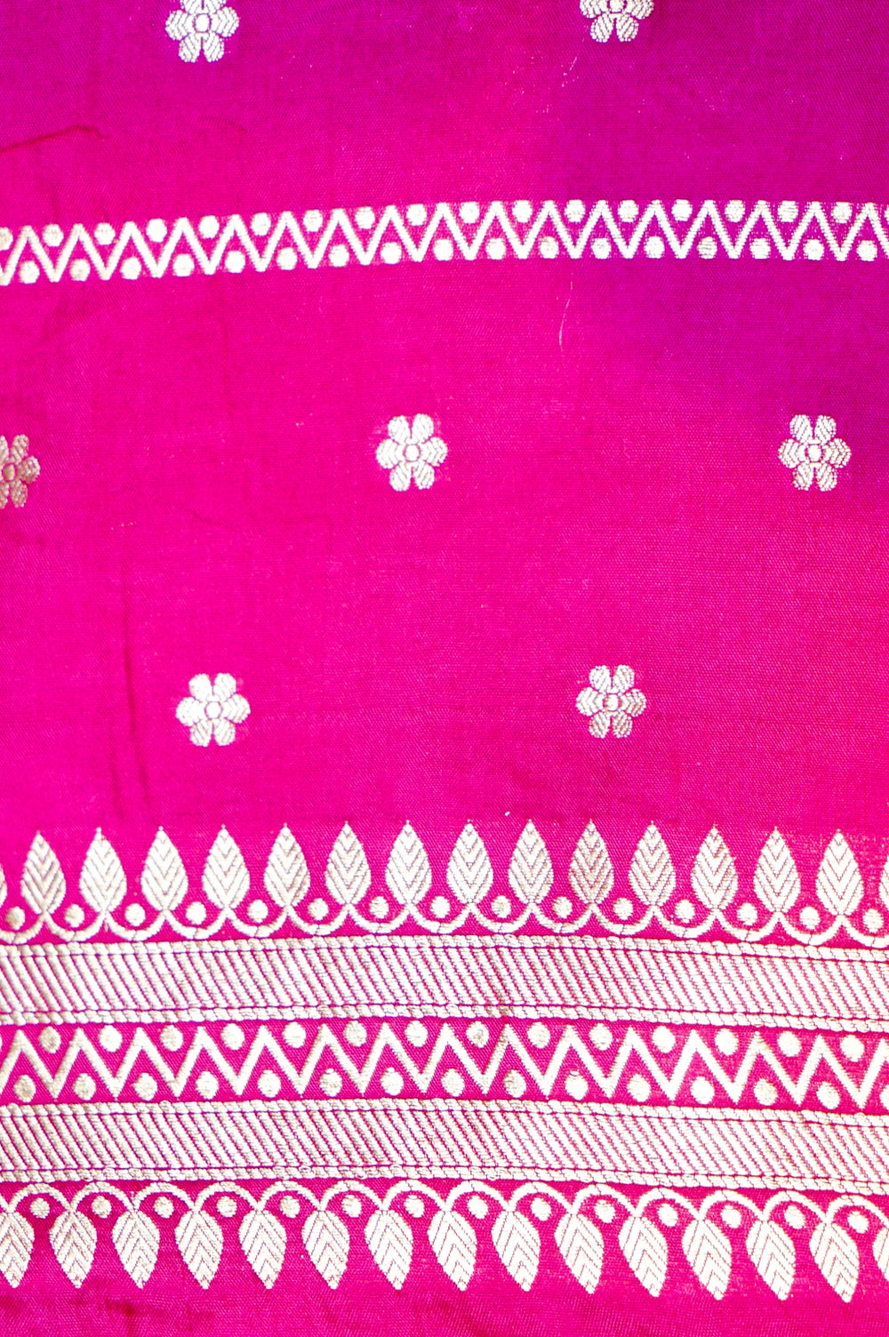 Handwoven Orange Banarasi Moonga Silk Saree