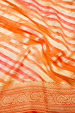 Handwoven Rangkat Banarasi Khaddi Georgette Saree