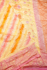 Handwoven Rangkat Banarasi Khaddi Georgette Saree