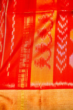 Handwoven Red Banarasi Soft Silk Saree