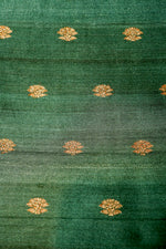 Designer Green Tussar Silk Suit