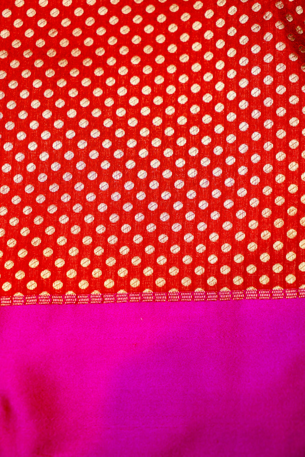 Handwoven Red Banarasi Katan Silk Saree