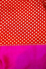 Handwoven Red Banarasi Katan Silk Saree