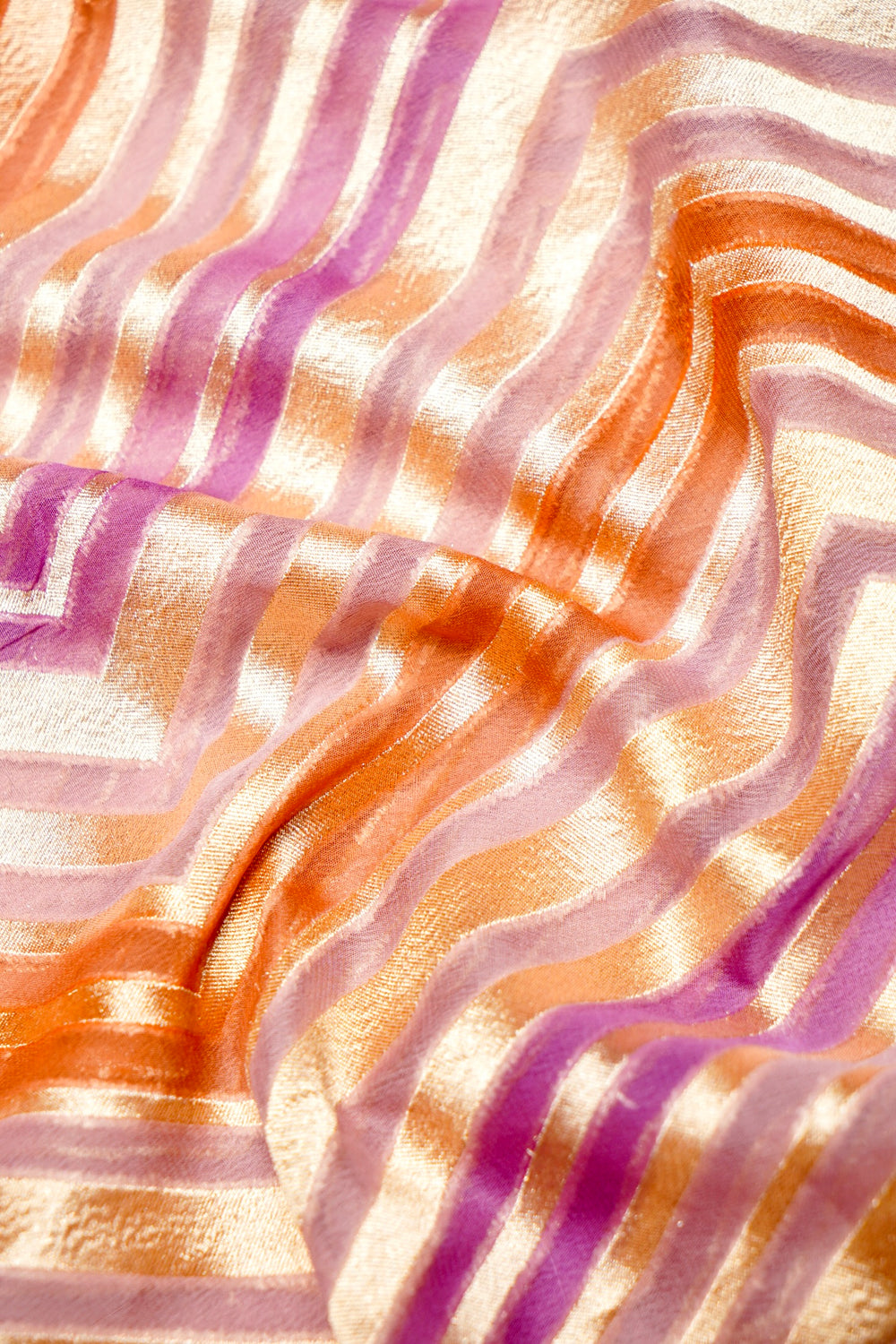 Handwoven Rangkat Banarasi Khaddi Georgette Saree
