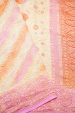Handwoven Rangkat Banarasi Khaddi Georgette Saree