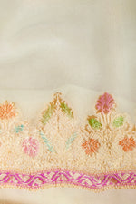 Handwoven Rangkat Banarasi Khaddi Georgette Saree